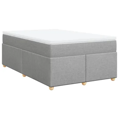 Produktbild von vidaXL Boxspringbett mit Matratze Hellgrau 120x200 cm Stoff