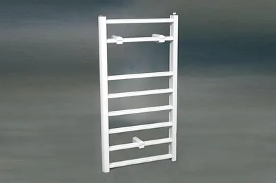 Image de Sèche-serviettes en aluminium ALLTHERM NBM 1130/400, dimensions 1130x400 mm, blanc (RAL 9016) – Radiateur sèche-serviettes pour salle de bain