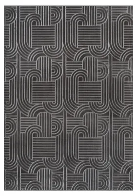 Produktbild von Teppich Calma 125 Anthrazit 200x290 cm – Pflegeleicht & Modern