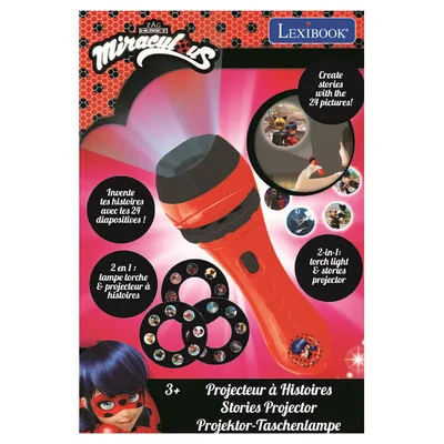 Produktbild von Lexibook Miraculous Storytelling Projektor Taschenlampe