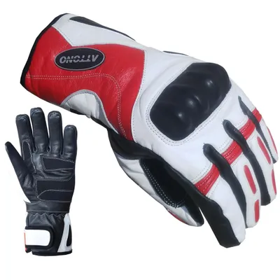 Produktbild von Skihandschuhe Leder Ski Racing Handschuhe wasserdicht rot