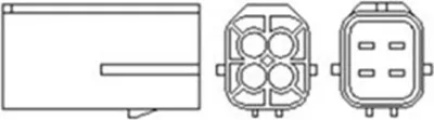 Produktbild von MAGNETI MARELLI Lambdasonde Beheizt 585mm 466016355132