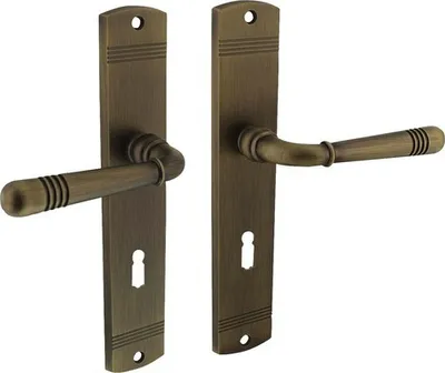 Produktbild von Langschildgarnitur Intersteel Helena BB 72 mm messing brüniert