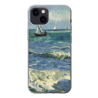 Produktbild von MuchoWow® Handyhülle Schutzhülle Hülle für iPhone 13 mini Meereslandschaft bei Les Saintes-Maries-de-la-Mer - Vincent van Gogh Silikon Softcase Handy Hülle - Softcase