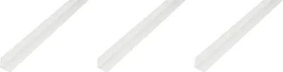 Obrázek produktu pro Alberts eco 3 x úhlový profil, PVC, bílý