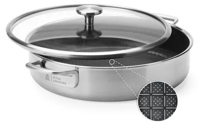 Hapjespan 30 cm / 4,75 L, 3-Lagiges Edelstahl, Induktion, ofenfest
