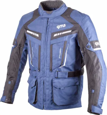 Produktbild von GMS Track Light Motorrad Textiljacke Farbe: Blau/Schwarz, Grösse: M