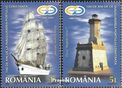Produktbild von Briefmarken Rumänien 2009 Mi 6404-6405 (kompl.Ausg.) postfrisch 100Jahre Hafen Constanta