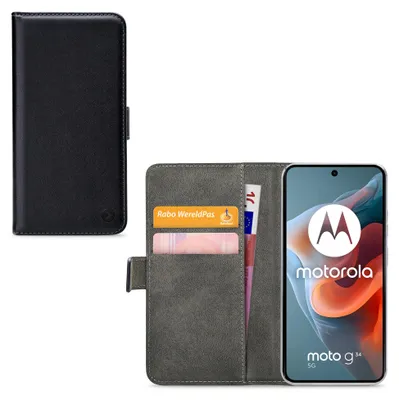 Productafbeelding van Mobilize Classic Gelly Wallet Book Case Motorola Moto G34 Black