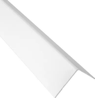 Produktbild von Alu Winkel-Profil Kantenschutz Zierleiste Profil weiss 270cm H27mm