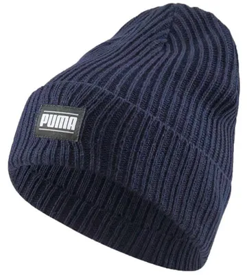 Produktbild von Puma - "Classic" Mütze Umgekrempelter Umschlag für Herren/Damen Uni MR336 (Einheitsgröße) (Marineblau)