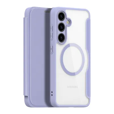 Produktbild von Dux Ducis Skin X Pro Fall fr Samsung S24 mit magnetischen Ring und Klappe - lila