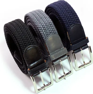 Produktbild von SK elastische Gürtel - Stretch Geflochtene - 3 Stück 110 CM.