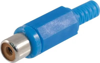 Obrázok produktu pre Zásuvka RCA plast modrá M02M