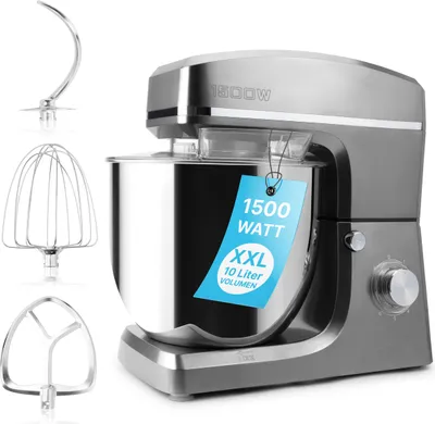 Immagine prodotto di Clatronic KM 3765 Küchenmaschine 1500 W 10 l Edelstahl