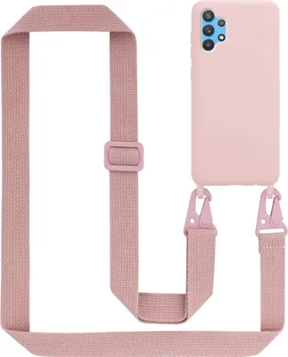 Obrázek produktu pro Cadorabo Ochranné pouzdro pro Samsung Galaxy A32 5G Case in Pink Řetězové pouzdro na mobilní telefon s nastavitelnou délkou kabelu