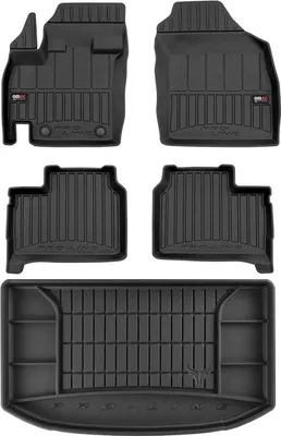 Zdjęcie produktu dla Zestaw dywaników podłogowych i wykładziny bagażnika OMAC do Suzuki Ignis 3 2016-2025 guma 5x