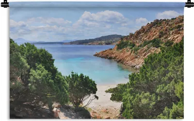 Produktbild von MuchoWow® Wandteppich Wandbehang Der Maddalena-Archipel Sardinien 60x40 cm Tapisserie Dekoration Wandtuch - Wanddekorationen