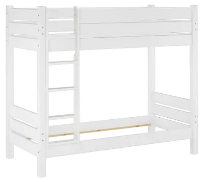 Produktbild von Etagenbett mit variablem Zubehör extra stabil 80x200 Stockbett waschweiß Nische 100, V-60.16-08WRollrost inkl.