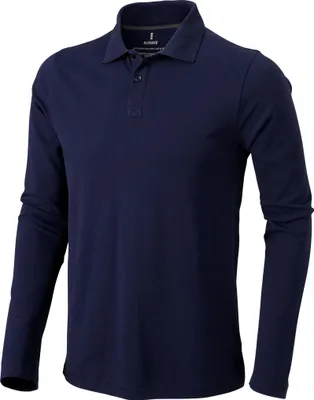 Produktbild von Elevate Herren Oakville Langarm Polo Shirt PF1821 (XL) (Marineblau)