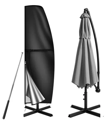 Image de Housse de protection pour parasol, dimensions 190 x 30/50 cm, tissu Oxford 420D, résistant à l'eau, protection UV