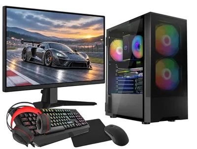 Productafbeelding van VIST Gaming Set: R7 5700G processor, 32GB RAM, RX VEGA8 grafische kaart, 1TB SSD, Wi-Fi, Windows 11, 24-inch monitor