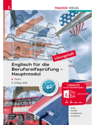 Obrázok produktu pre Englisch für die Berufsreifeprüfung - Hauptmodul Topics Lösungsheft