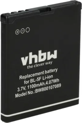Produktbild von vhbw Akku kompatibel mit Bea-fon S30, S31, SL652AF, S31 EU001B, SL652A, SL640, SL630, SL652AD Handy Smartphone Telefon (1100 mAh, 3,7 V, Li-Ion)
