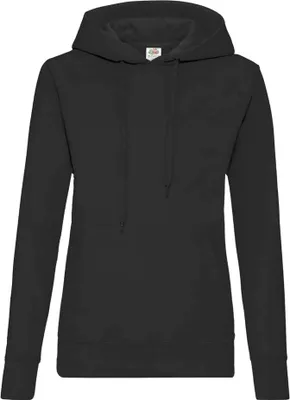 Produktbild von Fruit of the Loom - "Classic" Sweatshirt mit Kapuze für Damen PC4079 (M) (Schwarz)