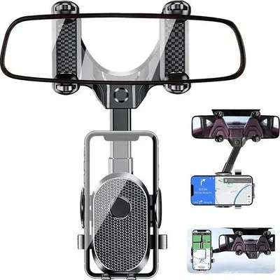 Image de Support de téléphone pour voiture à 360 degrés, rétractable, pour la voiture