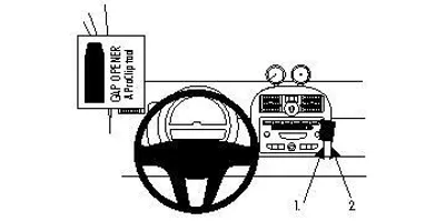 Produktbild von Brodit ProClip Fahrzeughalter 854246 - Winkelbefestigung - Smart ForTwo 08-10