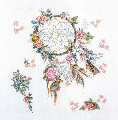 Produktbild von Letistitch Kreuzstich Set "Frühlingsträume", Zählmuster, 29x31cm