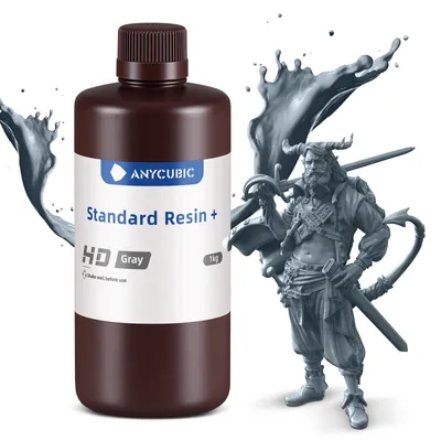 3D-Drucker-Harz Standard Plus 1000g, HD Grau, 405nm
