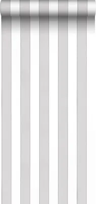 Zdjęcie produktu dla Sanders & Sanders Tapeta paski szarymIbiałym 53 cm x 10.05 m