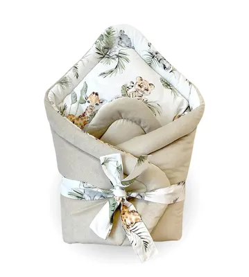 Produktbild von Babyhörnchen mit Klettverschluss und Bindeband, Safari und sand beige velvet