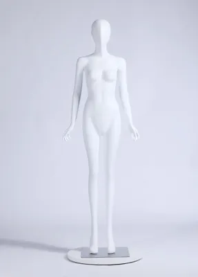 Produktbild von 0703 Frau Weiblich Schaufensterpuppe Abstrakter Kopf Männliche Weiblich schöne abstrakte weiß Matt lackiert