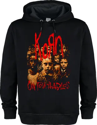 Immagine prodotto di Amplified - Felpa con cappuccio "Untouchables" da donna GD1955 (3XL) (Nero)