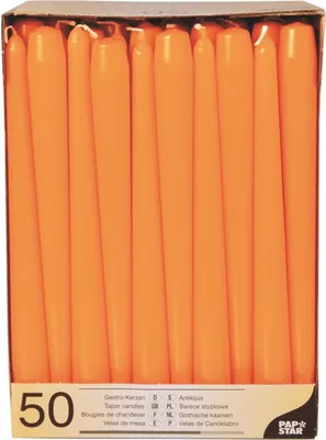 Produktbild von Papstar 10393, Rund, Orange, 7 h, 50 Stück(e)