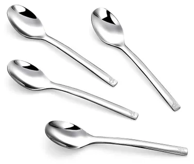 Produktbild von Tchibo Kaffeelöffel, 4-er Set Espresso Löffel, Edelstahl, Spülmaschinengeeignet