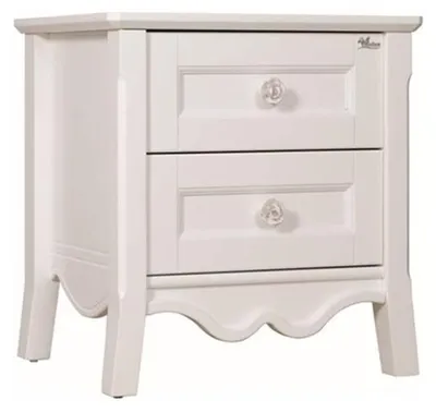 Immagine prodotto di Elegante comodino in legno bianco in stile moderno