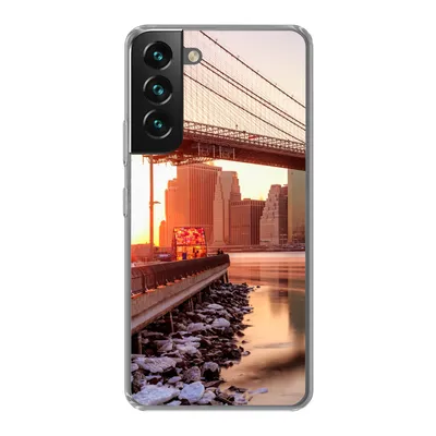 Produktbild von MuchoWow® Handyhülle Schutzhülle Hülle für Samsung Galaxy S22 New York - Brooklyn - Brücke Silikon Softcase Handy Hülle - Mobiltelefonhülle