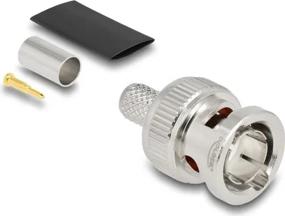 Zdjęcie produktu dla DeLOCK 91771, BNC, BNC, Męska, Mosiądz/nikiel, 75 Ω, Srebrny