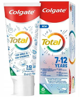 Obrázok produktu pre Colgate Total Junior Pasta do zbw dla dzieci 7-12 lat, 50 ml