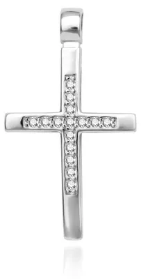 Immagine prodotto di Ciondolo a forma di croce in argento AGH752