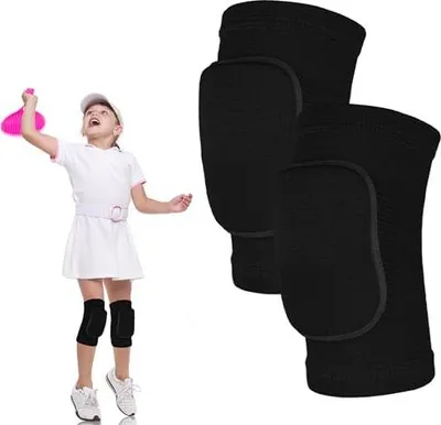 Produktbild von Knieschützer für Kinder, Knieschoner Tanzen Kinder,Verdickter Schwamm Volleyball Knieschoner,Anit-Slip Sport Kniebandage Jugend Mädchen,Elastische Weiche Knieschützer für Tanz Yoga Laufen Klettern