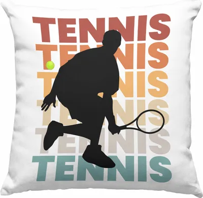 Produktbild von Trendation - Tennis Mann Geschenk Trainer Coach Tennisspieler Geschenkidee  Deko-Kissen mit Füllung 40x40  (Grün)