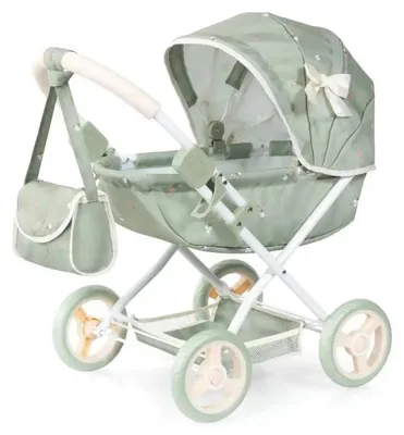 Image de Bayer Design 12728AA, poussette pour poupées Cosy, avec panier intégré, pliable, comprenant une couverture, un coussin et un sac
