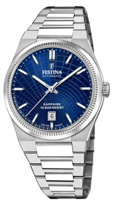 Produktbild von Festina Herrenuhr Swiss Made Armbanduhr Edelstahl silber UF20083/2