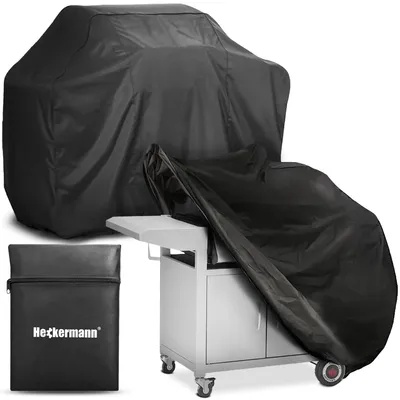 Image de Couverture de barbecue Heckermann, dimensions 145 x 61 x 117 cm