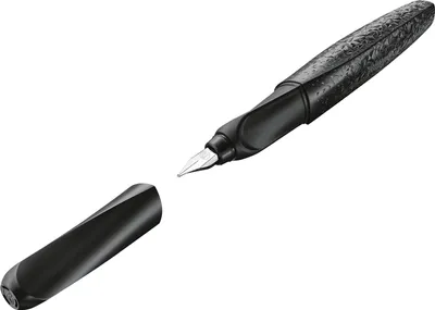 Produktbild von Pelikan 824613, Schwarz, Kartuschenfüllsystem, Blau, Edelstahl, Medium, Beidhändig